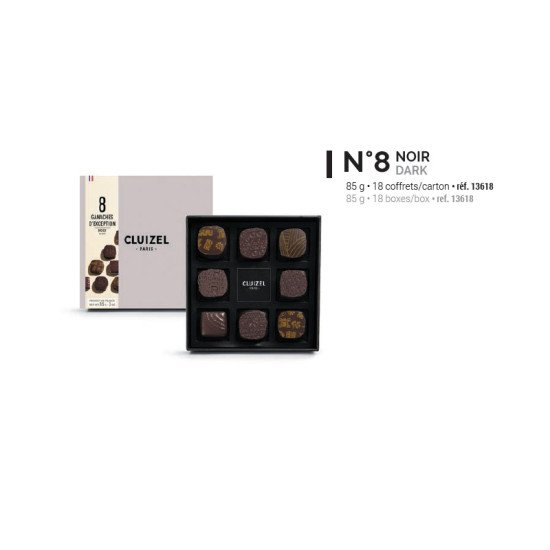 Coffret Ganaches d 'exception Noir N°8