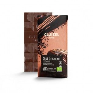 Tablette Noir 70% Grue De Cacao Bio 100gr