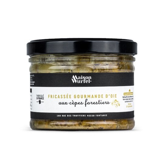 Fricassée gourmande d'oie aux cèpes forestiers Fricassée gourmande d'oie aux cèpes forestiers