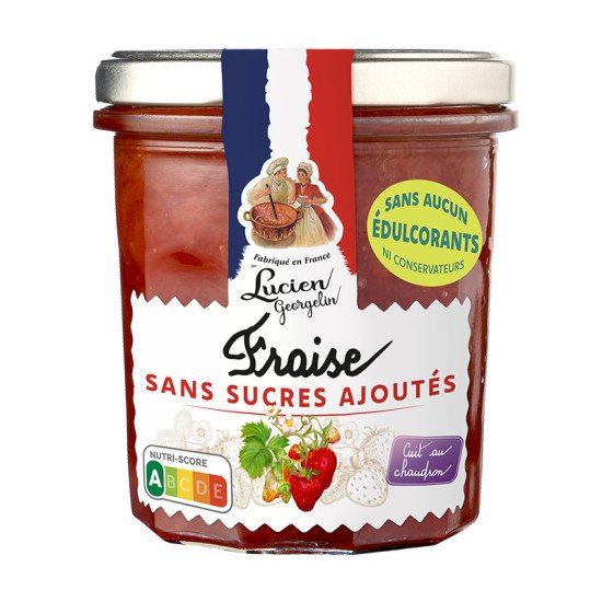 Fraise sans sucre ajouté - 320g Fraise sans sucre ajouté - 320g