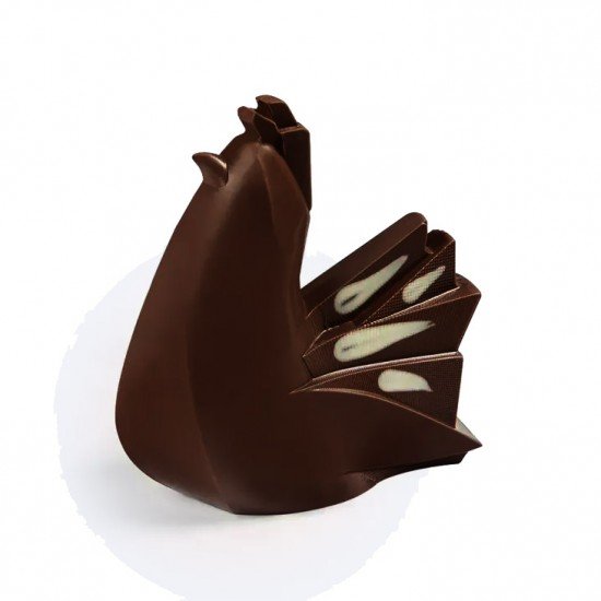 Poule au chocolat au lait 45% Garnie